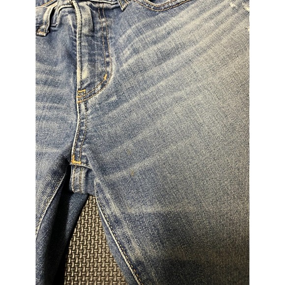 MOUSSY VINTAGE HOWA Japan made Comfort Light blue Distressed Jeans size 28 - Picture 3 of 10